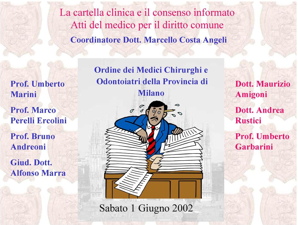 Alfonso Marra Ordine dei Medici Chirurghi e Odontoiatri della