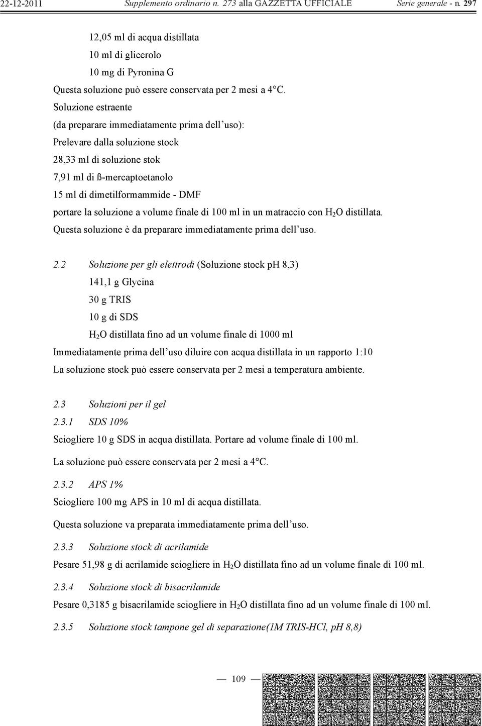 soluzione a volume finale di 100 ml in un matraccio con H 2 