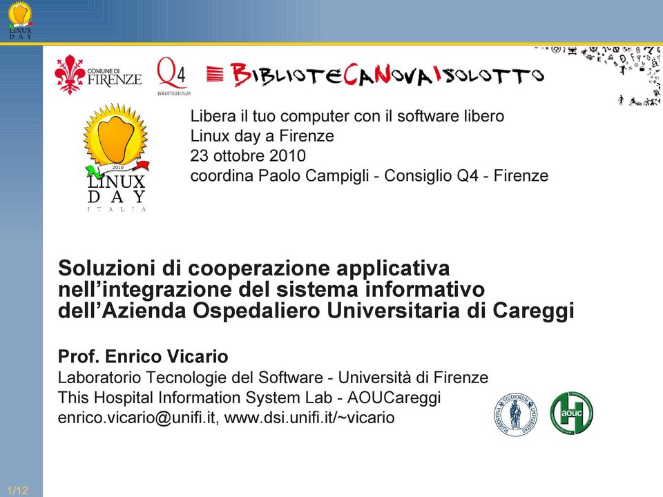 Azienda Ospedaliero Universitaria di Careggi Prof.