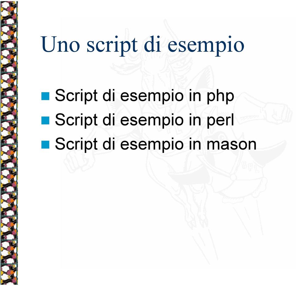 Script di esempio in