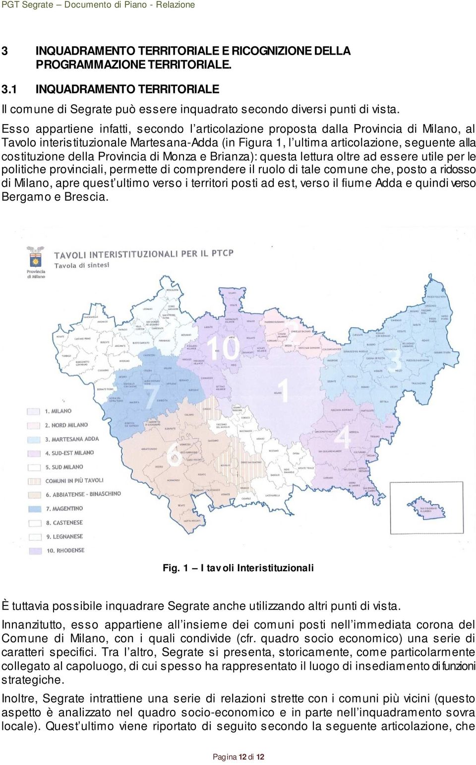 Provincia di Monza e Brianza): questa lettura oltre ad essere utile per le politiche provinciali, permette di comprendere il ruolo di tale comune che, posto a ridosso di Milano, apre quest ultimo