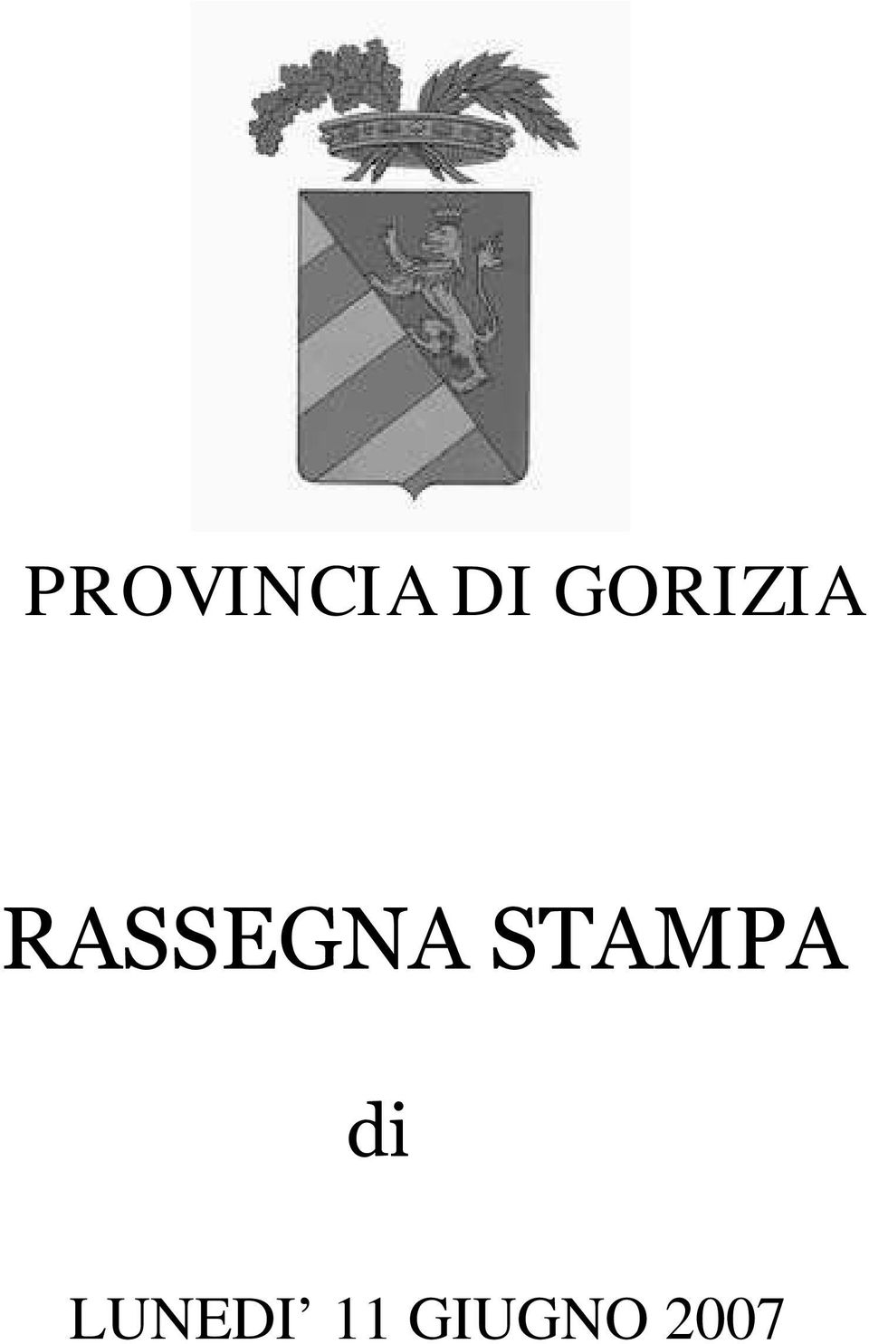 RASSEGNA STAMPA