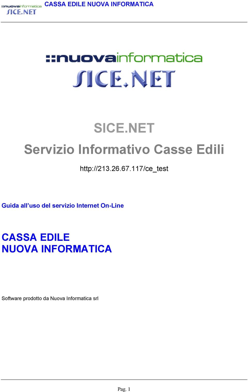 117/ce_test Guida all uso del servizio Internet