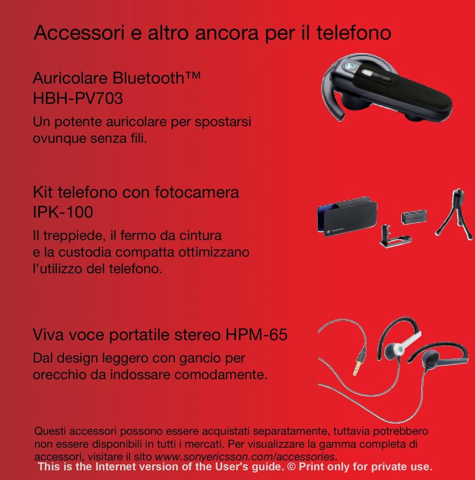 Viva voce portatile stereo HPM-65 Dal design leggero con gancio per orecchio da indossare comodamente.