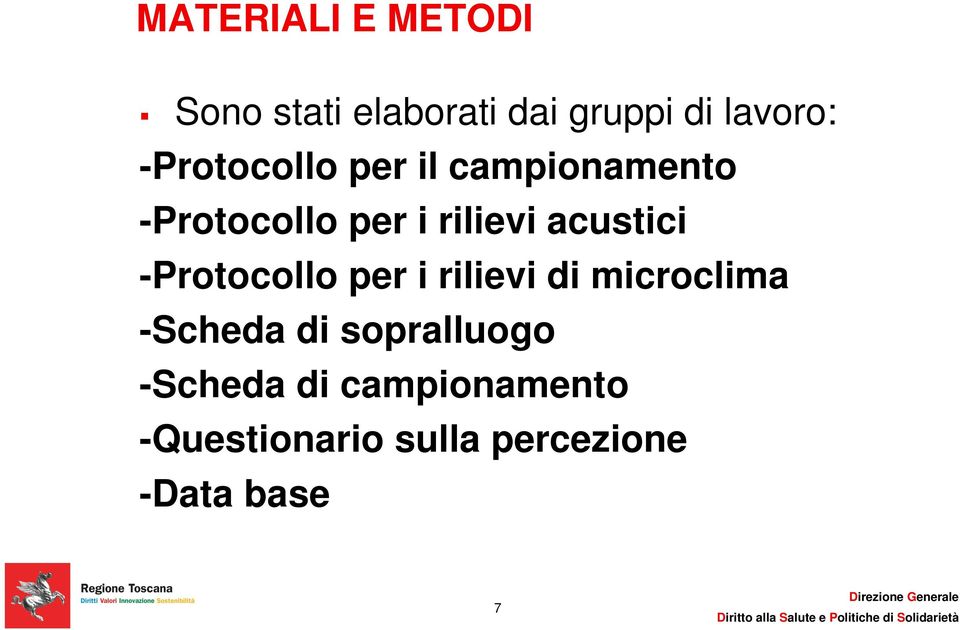 acustici -Protocollo per i rilievi di microclima -Scheda di