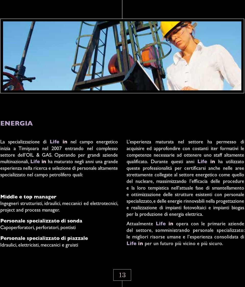 top manager Ingegneri strutturisti, idraulici, meccanici ed elettrotecnici, project and process manager.