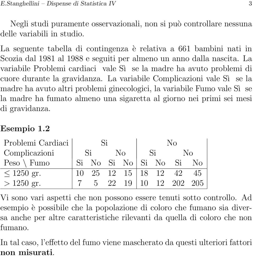 La variabile Problemi cardiaci vale Sì se la madre ha avuto problemi di cuore durante la gravidanza.