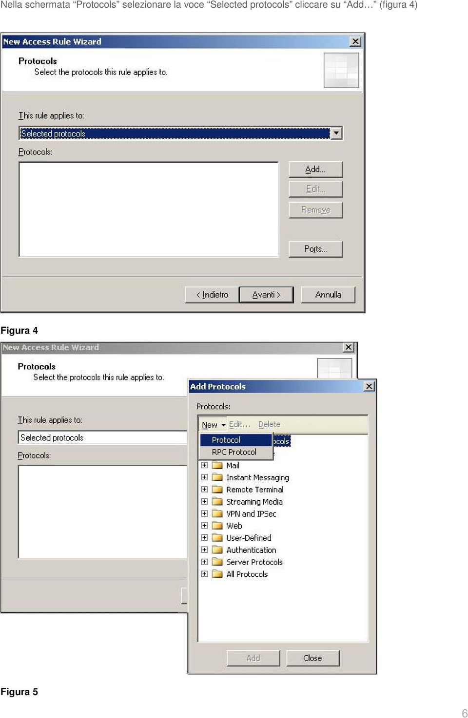 Selected protocols cliccare