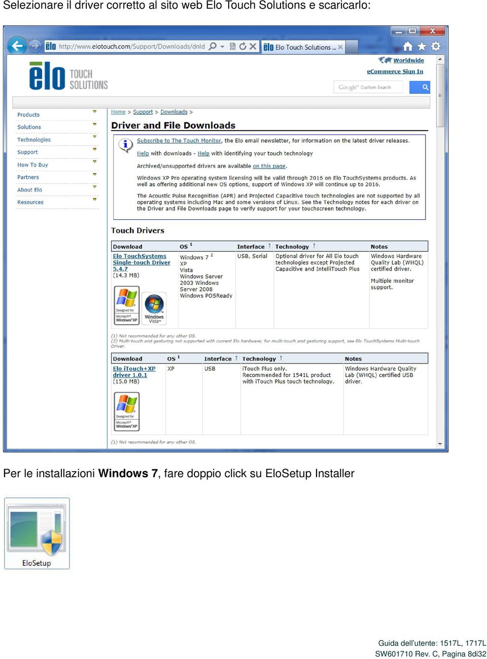 installazioni Windows 7, fare doppio click