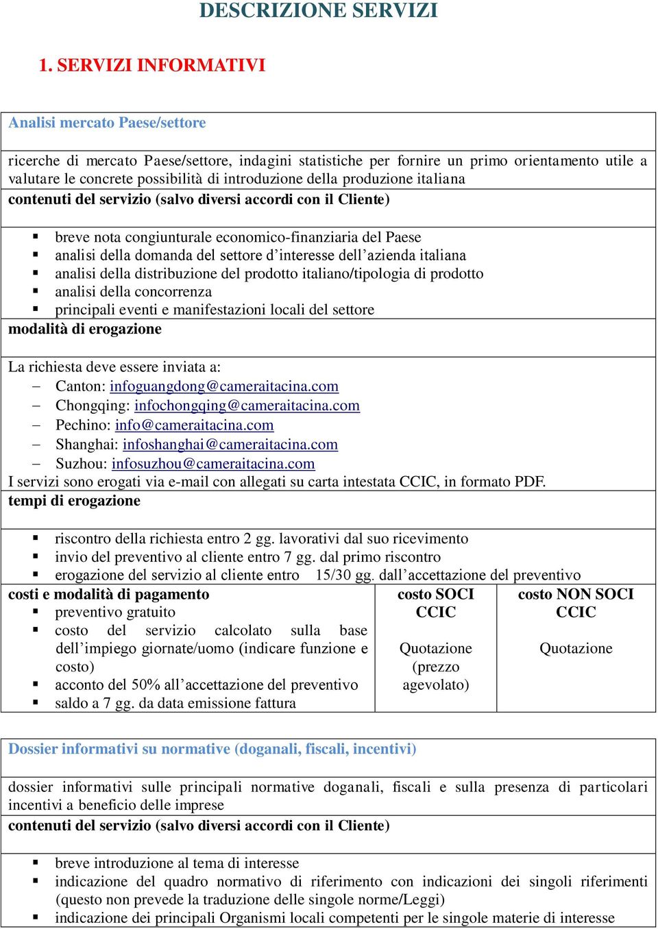 della produzione italiana breve nota congiunturale economico-finanziaria del Paese analisi della domanda del settore d interesse dell azienda italiana analisi della distribuzione del prodotto