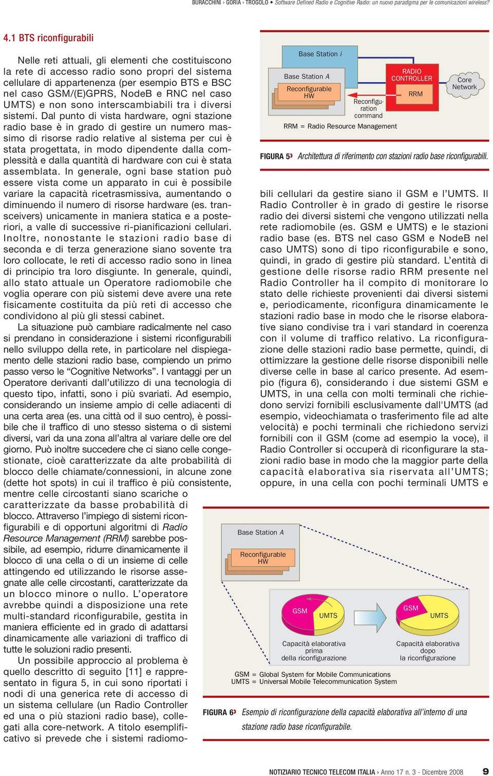 Dal punto di vista hardware, ogni stazione radio base è in grado di gestire un numero massimo di risorse radio relative al sistema per cui è stata progettata, in modo dipendente dalla complessità e