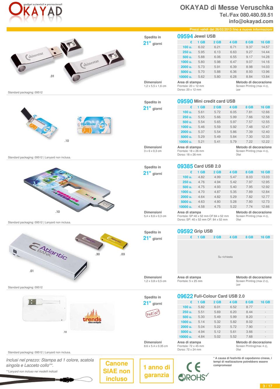 30 7.22 12.66 12.58 12.55 12.47 12.40 12.33 12.22 3 x 6 x 0,3 cm Frontale: 18 x 26 mm Dorso: 18 x 26 mm Offset 09385 Card USB 2.0 4.82 4.76 4.75 4.70 4.64 4.63 4.58 4.99 4.87 4.82 4.80 4.75 5.47 5.