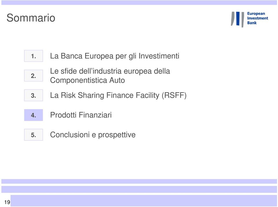 industria europea della Componentistica Auto La Risk