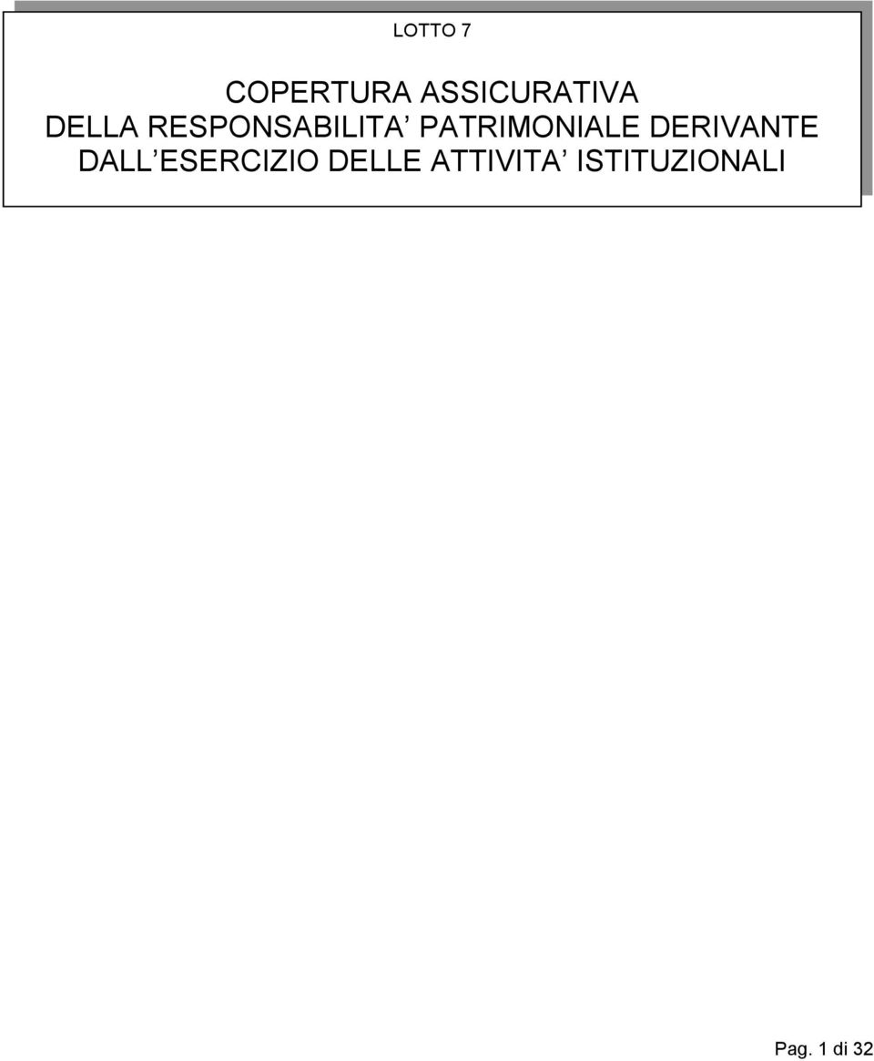 PATRIMONIALE DERIVANTE DALL