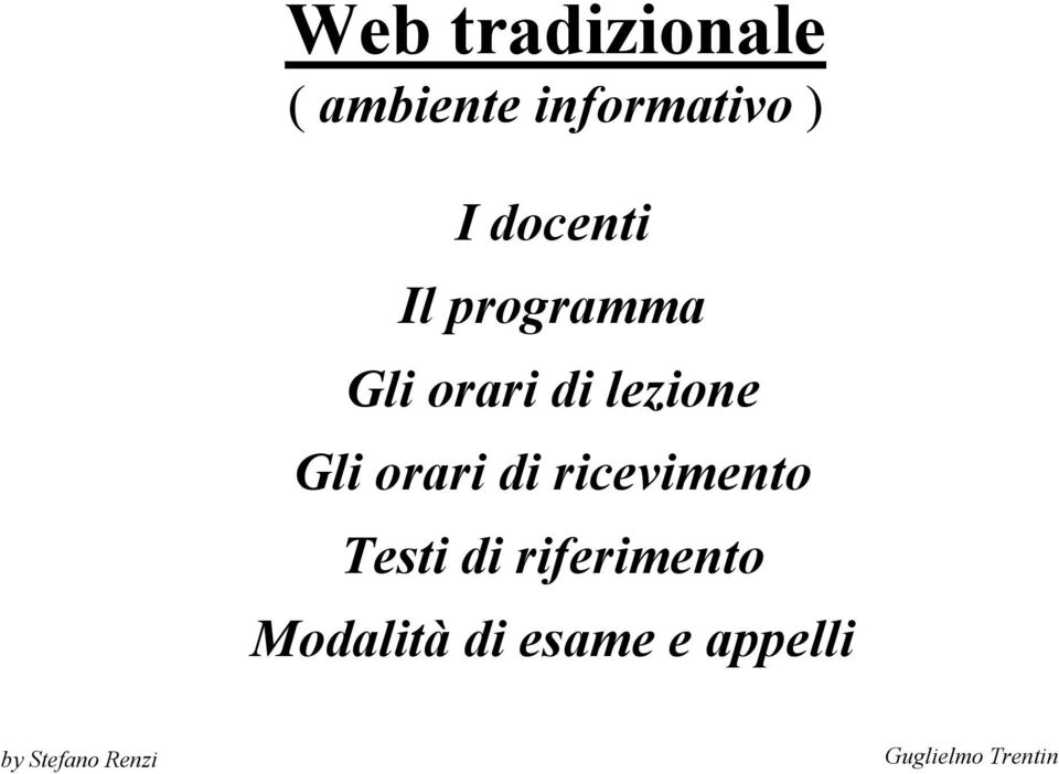 Gli orari di ricevimento Testi di