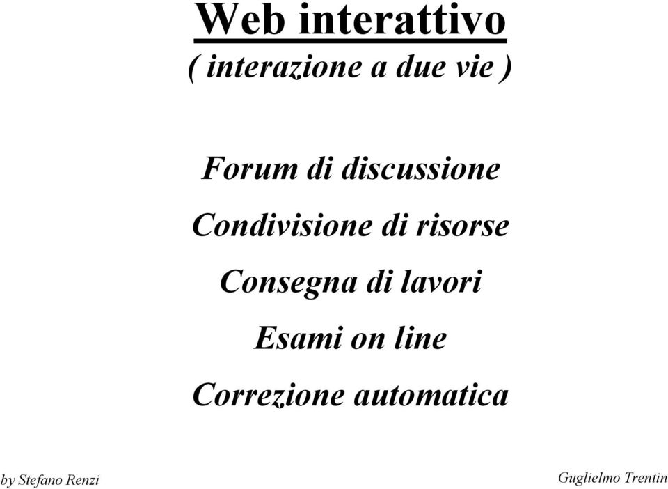 risorse Consegna di lavori Esami on