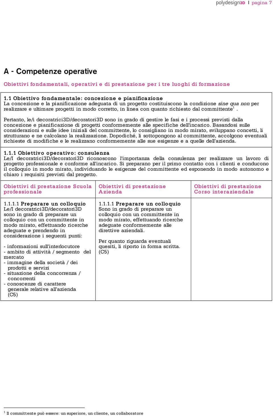 corretto, in linea con quanto richiesto dal committente 1.