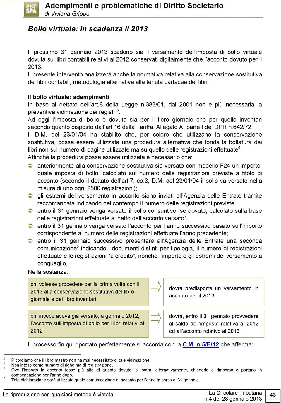 Il presente intervento analizzerà anche la normativa relativa alla conservazione sostitutiva dei libri contabili, metodologia alternativa alla tenuta cartacea dei libri.