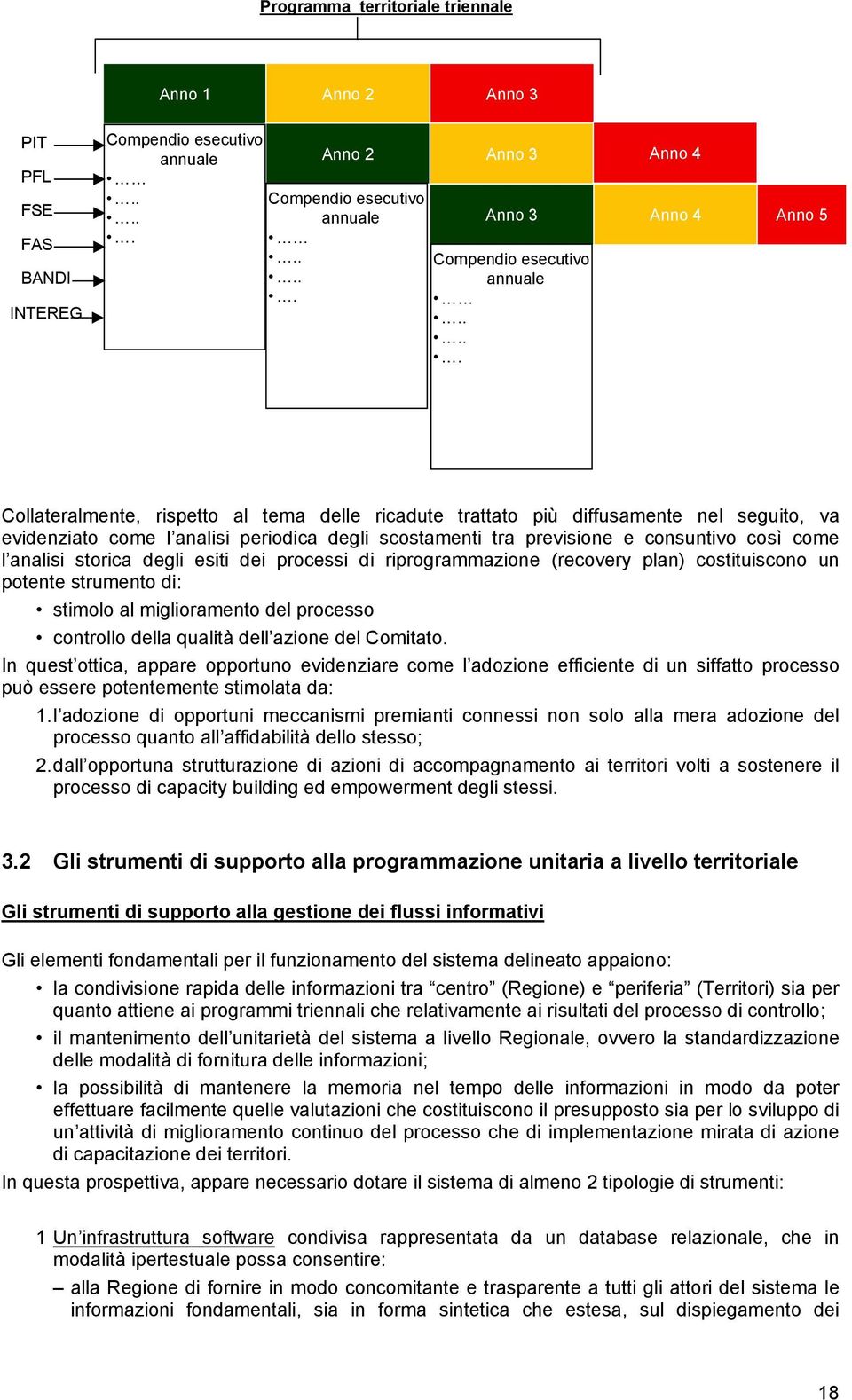 .... Collateralmente, rispetto al tema delle ricadute trattato più diffusamente nel seguito, va evidenziato come l analisi periodica degli scostamenti tra previsione e consuntivo così come l analisi