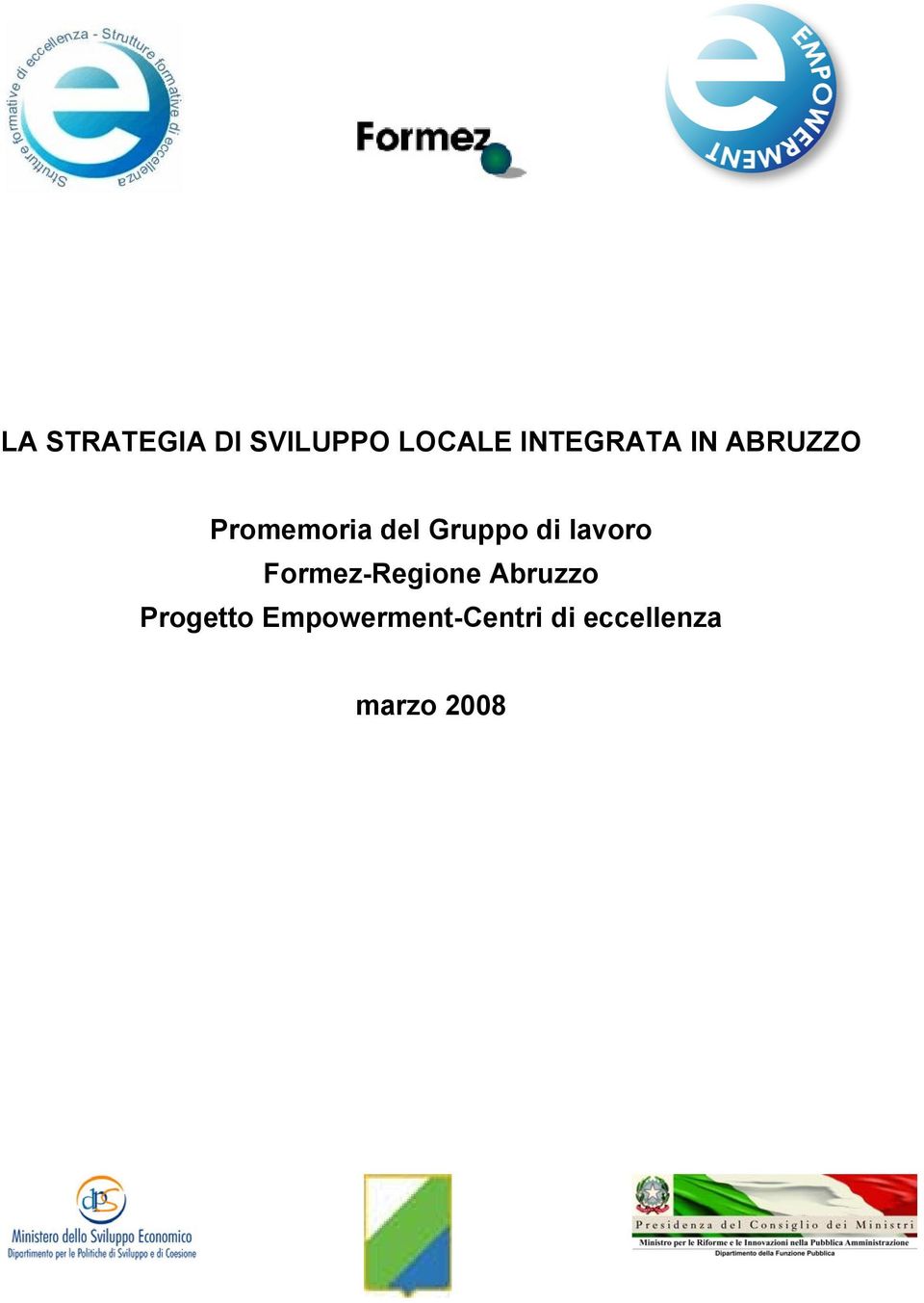 Gruppo di lavoro Formez-Regione Abruzzo