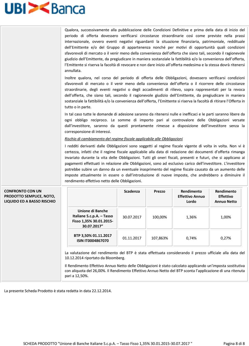 condizioni sfavorevoli di mercato o il venir meno della convenienza dell offerta che siano tali, secondo il ragionevole giudizio dell Emittente, da pregiudicare in maniera sostanziale la fattibilità