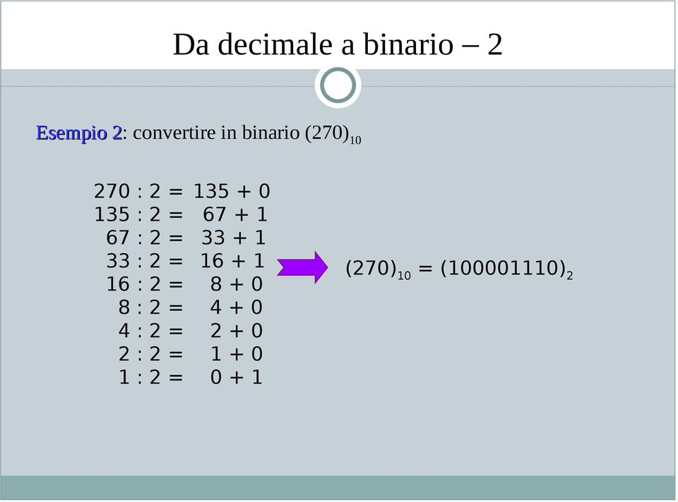 2 = 33 + 1 33 : 2 = 16 + 1 16 : 2 = 8 + 0 8 : 2 = 4 + 0 4