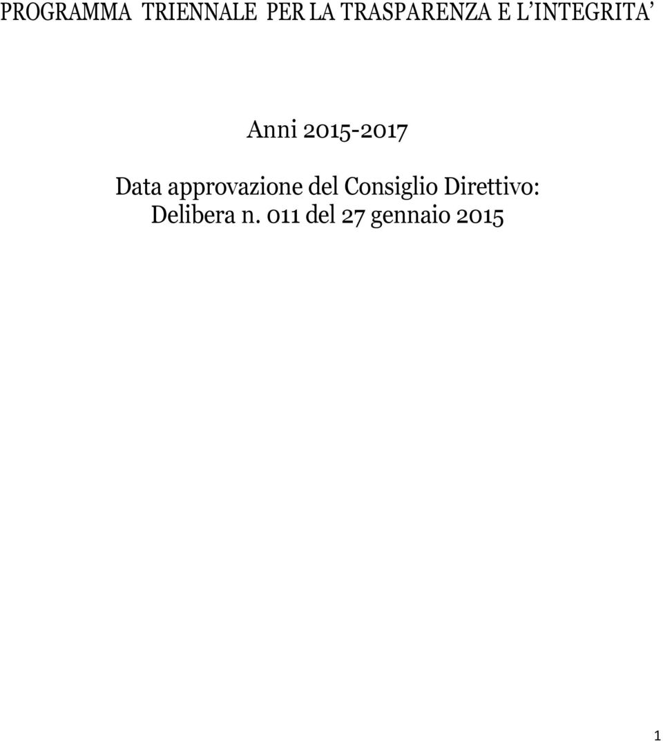 2015-2017 Data approvazione del