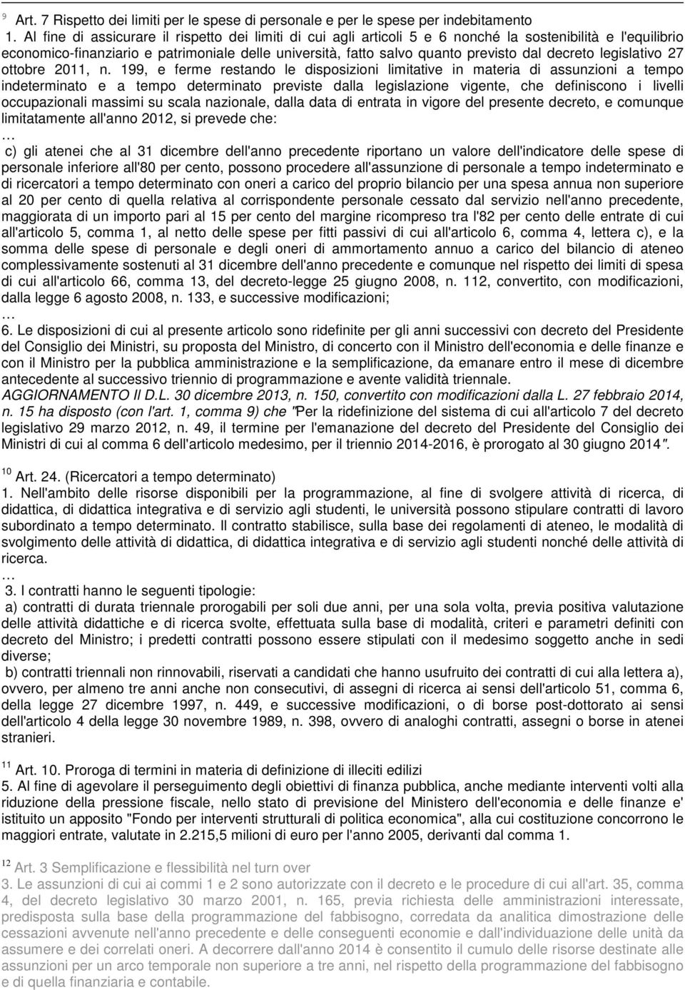 decreto legislativo 27 ottobre 2011, n.