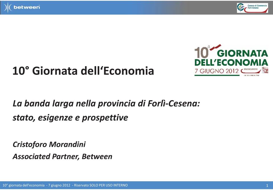 Cristoforo Morandini Associated Partner, Between 0