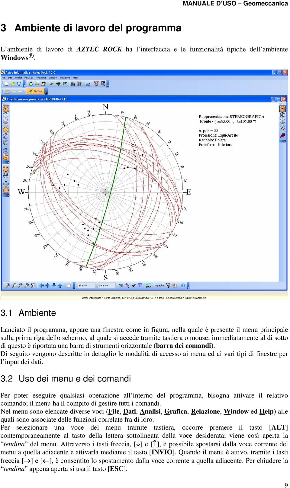 1 Ambiente Lanciato il programma, appare una finestra come in figura, nella quale è presente il menu principale sulla prima riga dello schermo, al quale si accede tramite tastiera o mouse;