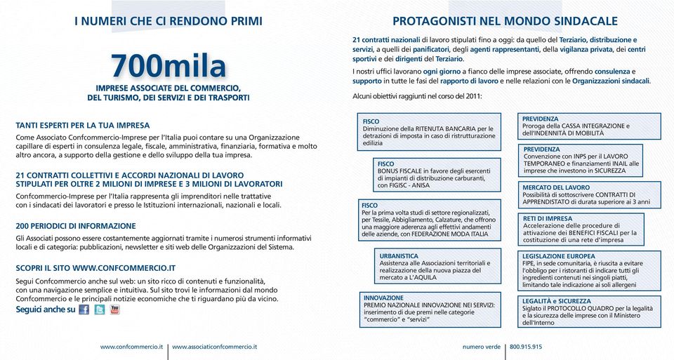 I nostri uffici lavorano ogni giorno a fianco delle imprese associate, offrendo consulenza e supporto in tutte le fasi del rapporto di lavoro e nelle relazioni con le Organizzazioni sindacali.