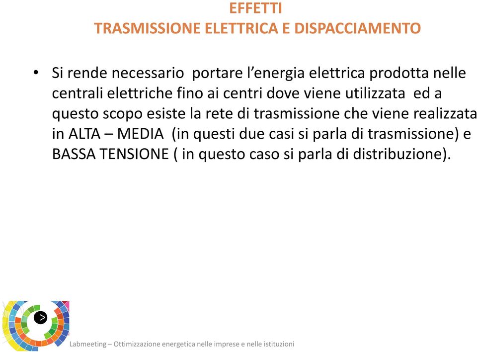 questo scopo esiste la rete di trasmissione che viene realizzata in ALTA MEDIA (in questi