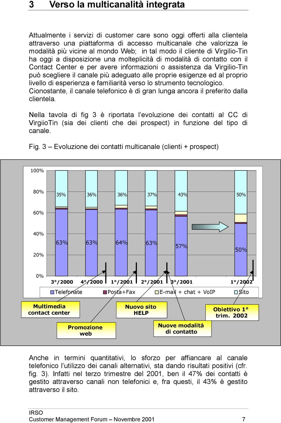 scegliere il canale più adeguato alle proprie esigenze ed al proprio livello di esperienza e familiarità verso lo strumento tecnologico.