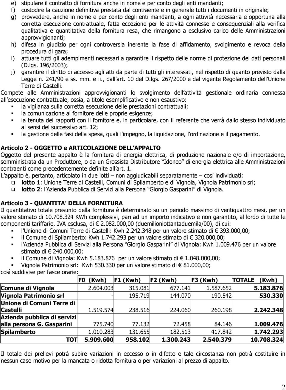 verifica qualitativa e quantitativa della fornitura resa, che rimangono a esclusivo carico delle Amministrazioni approvvigionanti; h) difesa in giudizio per ogni controversia inerente la fase di