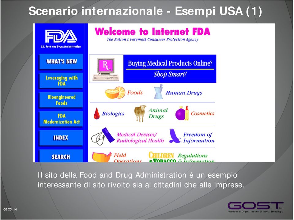 è un esempio interessante di sito rivolto