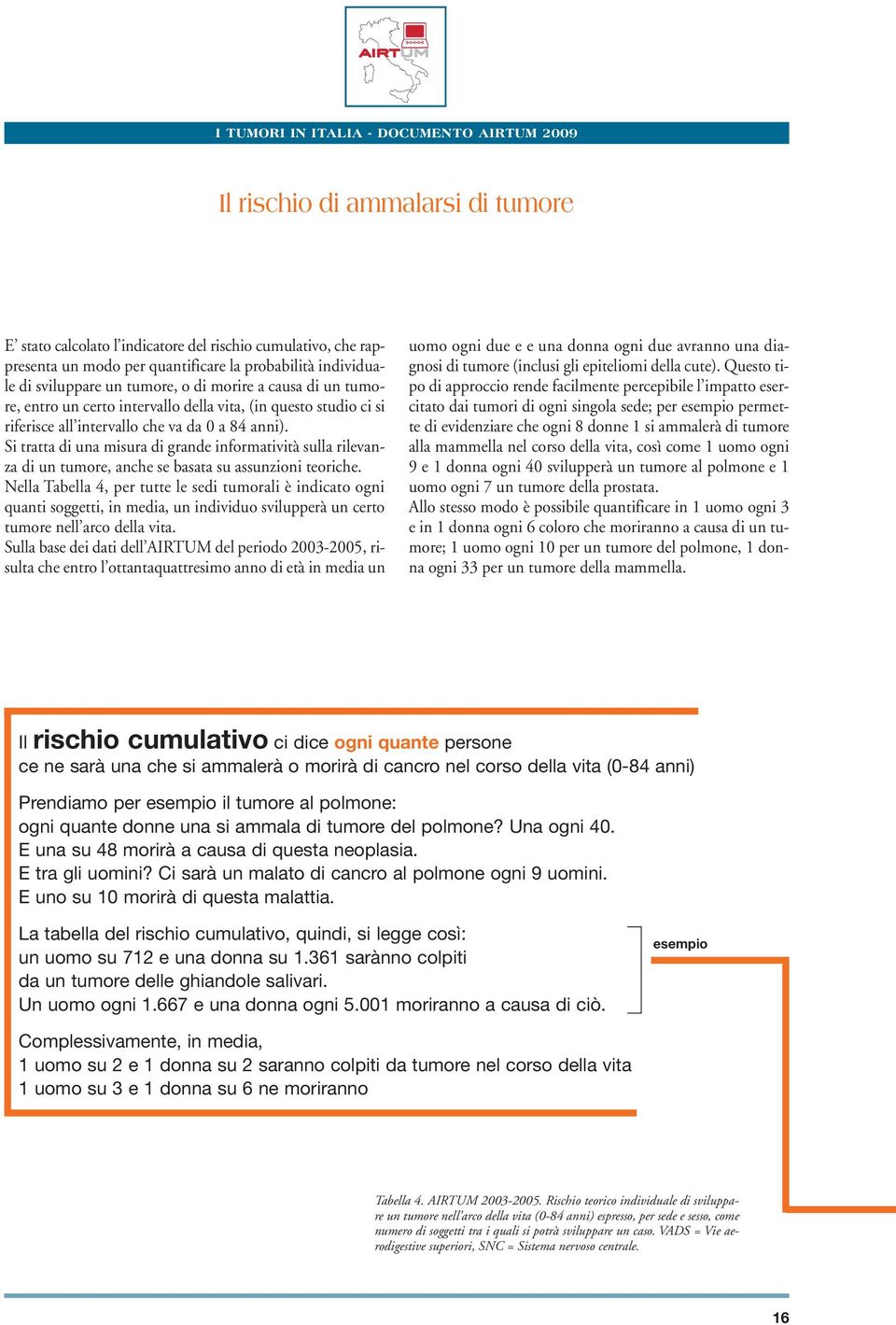 Si tratta di una misura di grande informatività sulla rilevanza di un tumore, anche se basata su assunzioni teoriche.