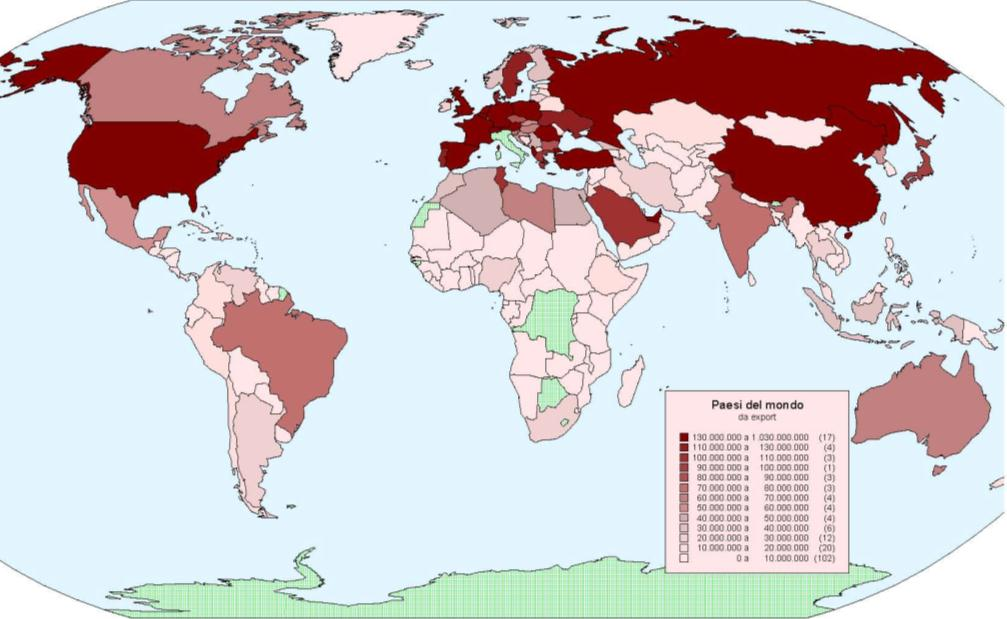 Le destinazioni dell'export Tra i primi paesi di esportazione troviamo, Francia, Germania, Belgio che sono da considerarsi storiche destinazioni dei prodotti made in Marche.