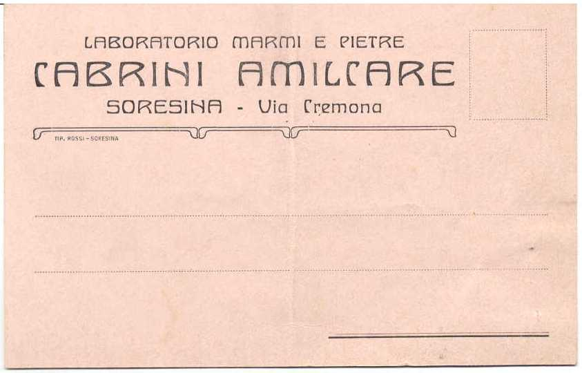 ATTIVITÀ EDILI Cartolina postale del 21 novembre 1900 per Cremona,