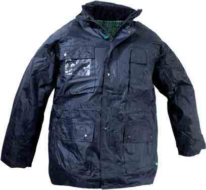 8414 PARKA TRIPLO USO MICHIGAN (GIACCA, HUSKY, GILET) Esterno: In poliestere spalmato in pvc con cuciture termosaldate Collo a fascetta e cappuccio estraibile Chiusura frontale con zip e bottoni