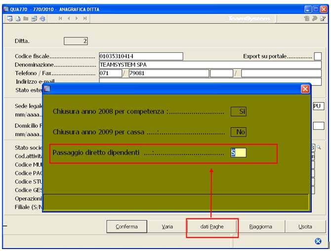 Istruzioni operative 770 18/91 Prospetti ST, SV e SS: modalità di esposizione delle addizionali e dei dati relativi all assistenza fiscale Per i sostituti d imposta che hanno operato un passaggio di