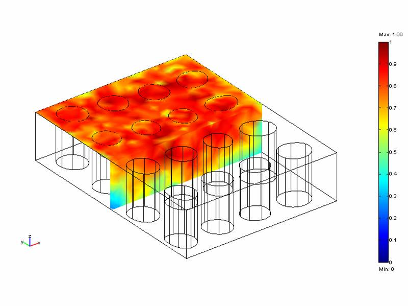 La superficie nanostrutturata serve a focalizzare la luce solare in particolari