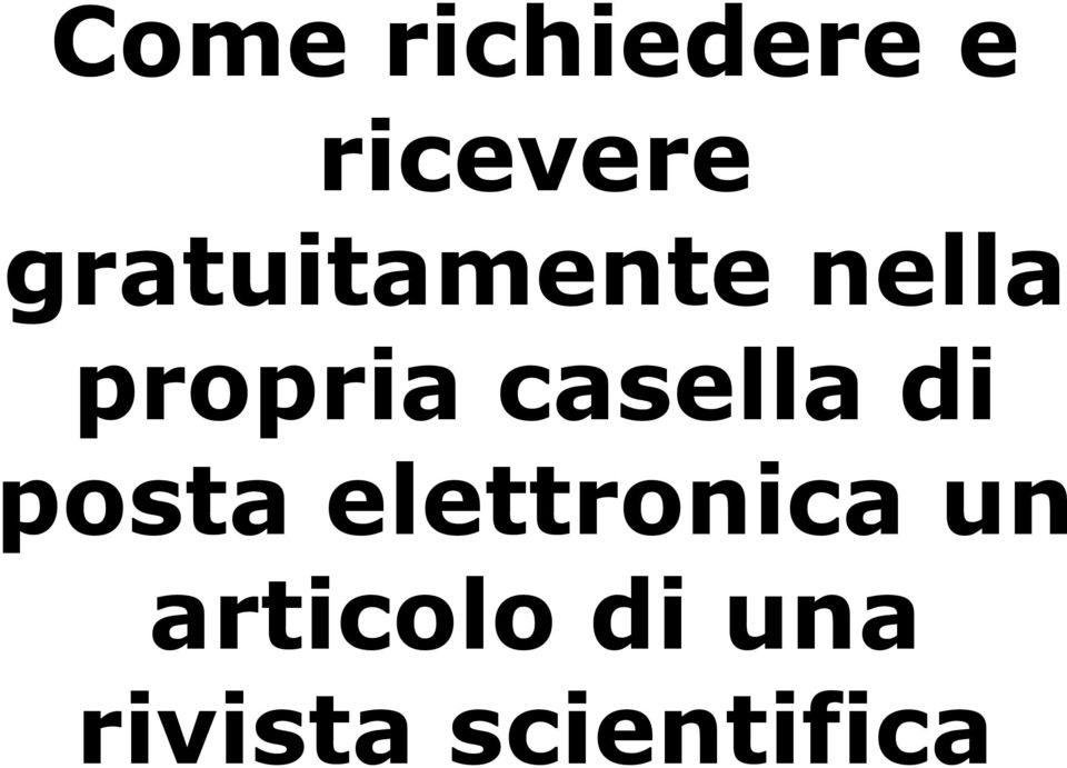 casella di posta elettronica