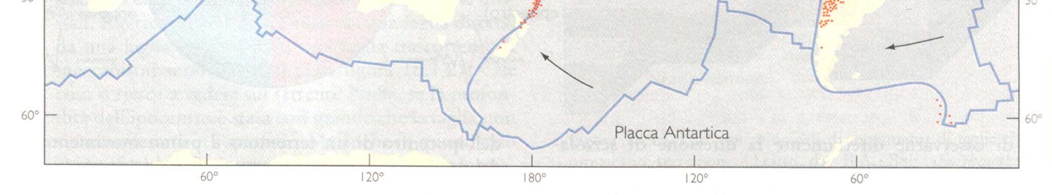 GEODINAMICA TETTONICA GLOBALE Epicentri di terremoti > 100 km di profondità in un intervallo di 6