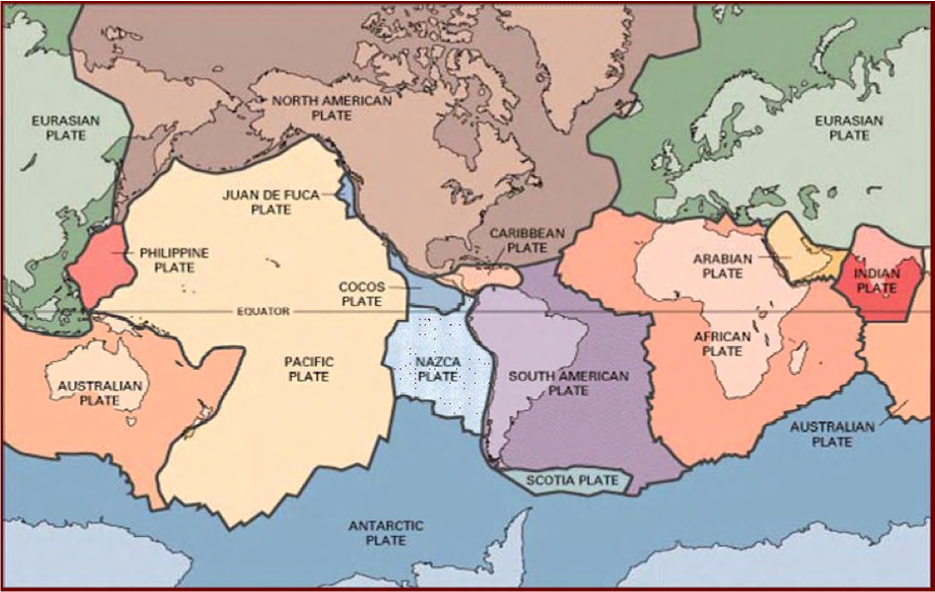 TETTONICA GLOBALE Placche litosferiche rigide in