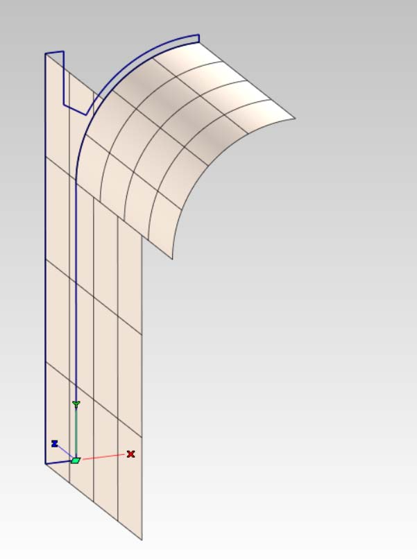 Fase 2 - Creazione della superficie di intradosso