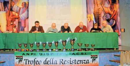 69 Anniversario della Liberazione ANPI di Reggio Emilia - UISP - FCI - ACSI 17 memorial Saluto Del Presidente dell ANPI Provinciale Resistenza Elio Trolli Saluto con piacere gli organizzatori e i