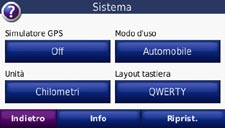 Personalizzazione del nüvi Personalizzazione del nüvi 1. Toccare Strumenti > Impostazioni. 2. Toccare l impostazione che si desidera modificare. 3.