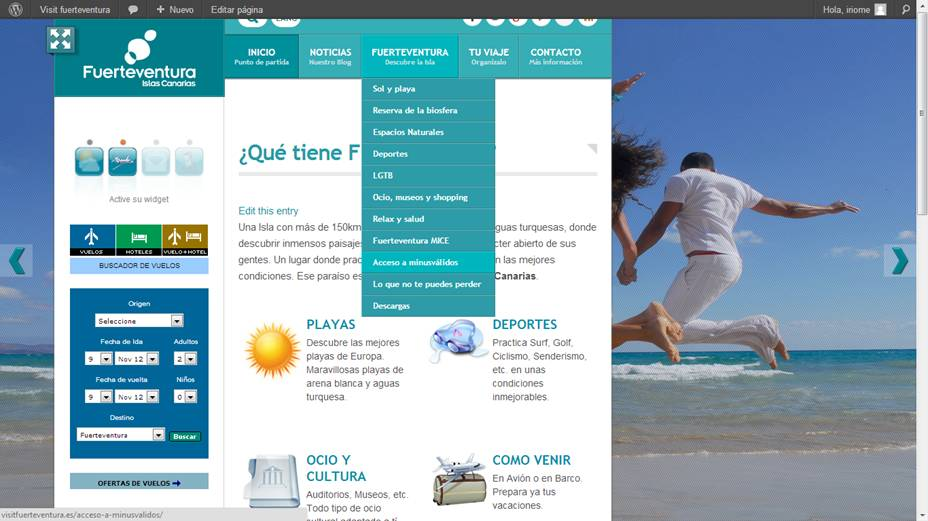 Per offrire una servizio migliore e sempre più innovativo ai nostri visitatori, abbiamo creato una nuova sezione nel nostro sito (www.visitfuerteventura.es).