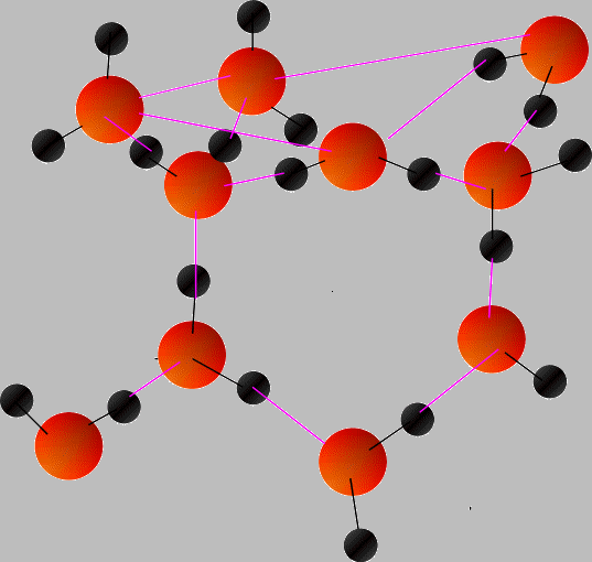 molecolari solidi covalenti Nei nodi del reticolo cristallino dei solidi molecolari sono presenti molecole legate con deboli legami intermolecolari Esempi: ghiaccio, naftalina