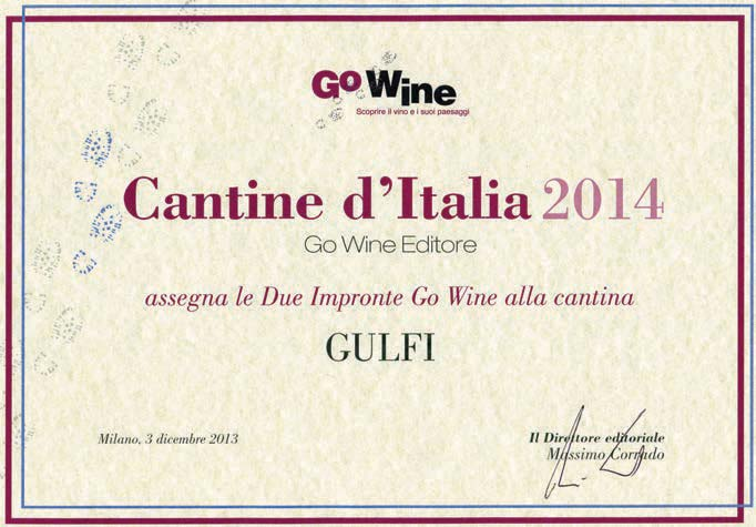 L impronta è una sorta di segno ideale che Go Wine assegna a quelle aziende che si distinguono nei tre valori stellati presenti sulla Guida: sito, accoglienza e pro lo produttivo.